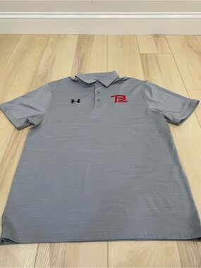 Under Armour Polo Shirt Mens LG Tom Brady TB12 Performance Football Short Sleeve